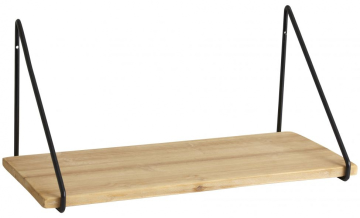 Mensola \'VICO\' - Naturale/Nero nel gruppo Mobili / Mensole & stoccaggio / Mensole da parete presso Reforma (6958)
