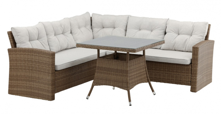 Gruppo angolare \'Visby\' - Naturale nel gruppo Mobili / Mobili da esterno / Gruppi da esterno presso Reforma (7218-007)