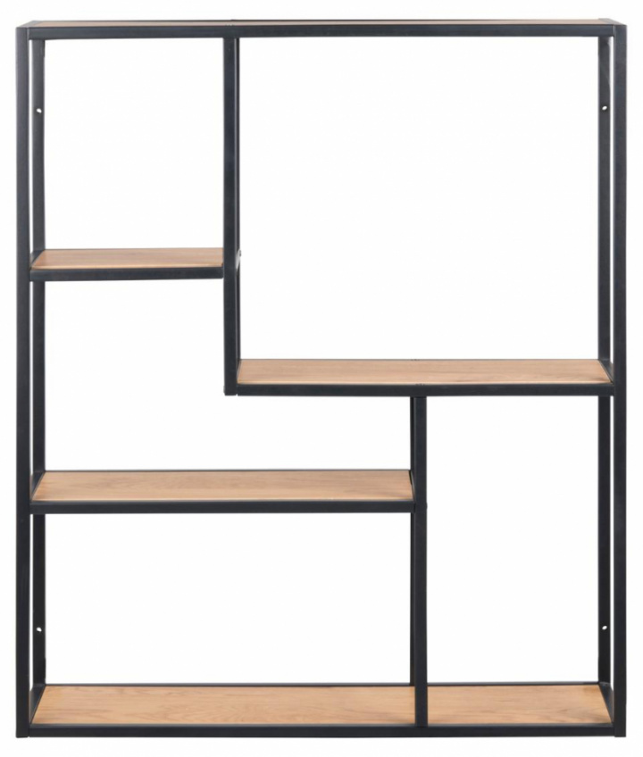 Mensola \'Hydra\' 75cm - Nero/Naturale nel gruppo Mobili / Mensole & stoccaggio / Mensole da parete presso Reforma (74953)