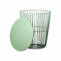 Tavolino/cestino \'Marstrand\' rotondo 40cm - Verde