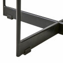 Tavolino \'Milan\' 90x50cm - Nero/vetro