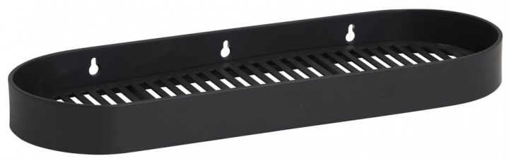 Mensola con scanalature \'SOTRA\' - Nero nel gruppo Mobili / Mensole & stoccaggio / Mensole da parete presso Reforma (8753)