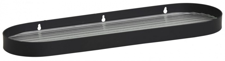 Mensola in vetro \'SOTRA\' S - Nero nel gruppo Mobili / Mensole & stoccaggio / Mensole da parete presso Reforma (8754)