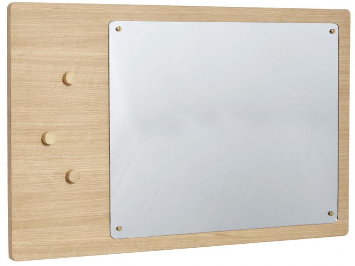 Specchio da parete con magneti \'Split\' 80x50cm - Rovere nel gruppo Arredamento / Decorazione / Specchi presso Reforma (881302)