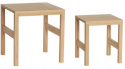 Tavolino \'Puzzle\' 2 pezzi - Naturale