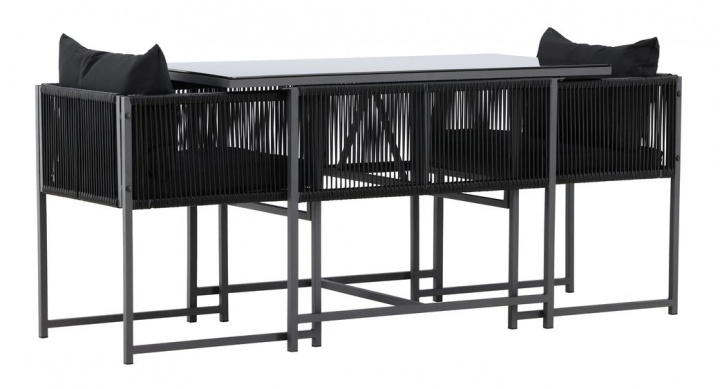 Gruppo di tavoli \'Cala\' - Nero nel gruppo Mobili / Mobili da esterno / Gruppi da esterno presso Reforma (9787-100)