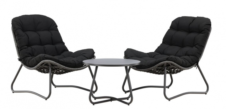 Set da lounge \'Siro\' - Nero nel gruppo Mobili / Mobili da esterno / Gruppi da esterno presso Reforma (9803-100)