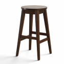Sgabello da bar \'Ella\'- Noce