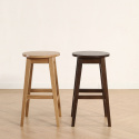 Sgabello da bar \'Ella\'- Noce