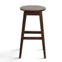 Sgabello da bar \'Ella\'- Noce