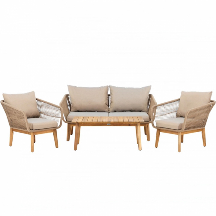 Set di divani \'Chania\' - beige/naturale nel gruppo Divani & Letti da giorno presso Reforma (9935-027)
