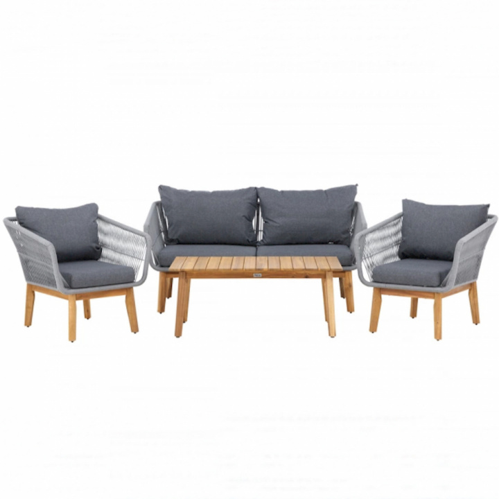 Set di divani \'Chania\' – grigio/naturale nel gruppo Divani & Letti da giorno presso Reforma (9939-013)
