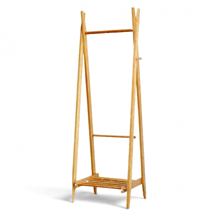 Attaccapanni con ripiano per scarpe \'Confident\' - Rovere nel gruppo Mobili / Mensole & stoccaggio / Appendiabiti presso Reforma (AMZ-3-oak)