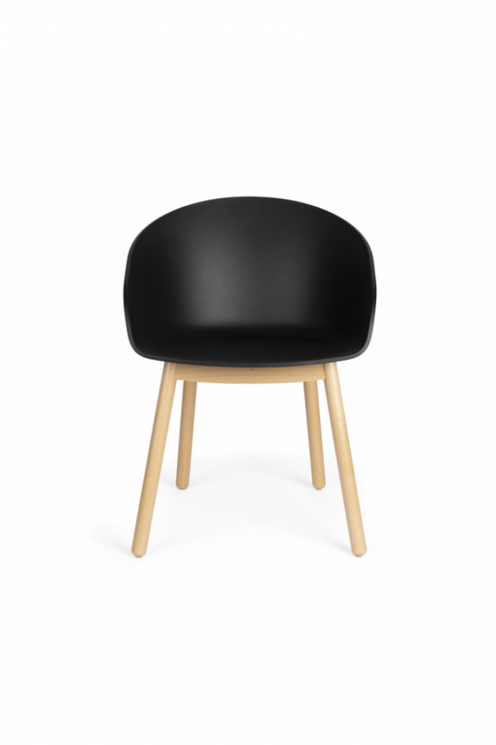 Poltrona \'Void\' - Naturale/Nero nel gruppo Mobili / Mobili per sedersi / Sedie presso Reforma (BA12013)