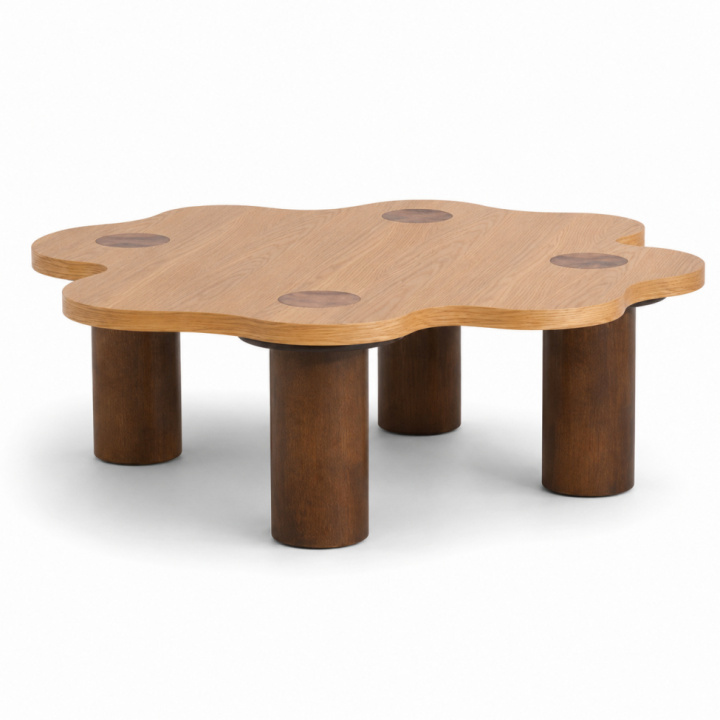 Tavolino da salotto \'Livora\' 107x98cm - Naturale nel gruppo Mobili / Tavoli / Tavolini da salotto presso Reforma (BCT-L107-oak)