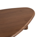 Tavolino da salotto \'Uovo\' 116.5x73cm - Noce