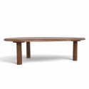 Tavolino da salotto \'Uovo\' 116.5x73cm - Noce