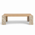 Tavolino da salotto \'Monte\' 115x75cm - Naturale