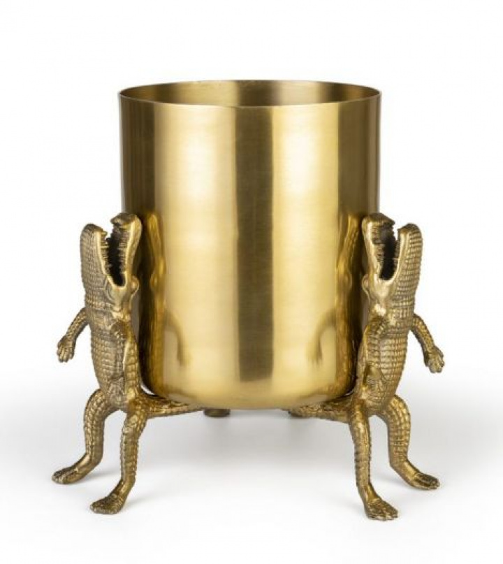 Vaso \'Crocodile\' L - Ottone nel gruppo Arredamento / Decorazione / Vasi presso Reforma (BM82008)