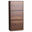 Libreria \'Colin\' 60x129 - Noce/Nero