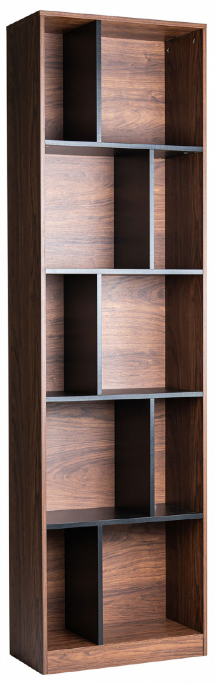 Libreria \'Colin\' 60x210 - Noce/Nero nel gruppo Mobili / Mensole & stoccaggio / Librerie presso Reforma (COLINBS08)