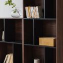 Libreria \'Colin\' 60x210 - Noce/Nero
