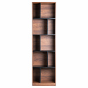 Libreria \'Colin\' 60x210 - Noce/Nero