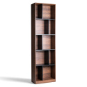 Libreria \'Colin\' 60x210 - Noce/Nero
