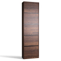 Libreria \'Colin\' 60x210 - Noce/Nero