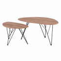 Tavolino da caffè \'Twin\' 2 pezzi - Naturale