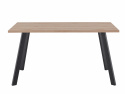 Tavolo da pranzo \'Klassisk\' 140x80cm - Nero/Quercia