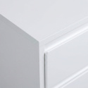 Comodino \'Elle\' - Bianco/Ottone