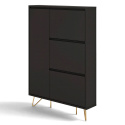 Scarpiera \'Elle\' - Nero/Ottone