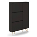 Scarpiera \'Elle\' - Nero/Ottone
