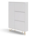 Scarpiera \'Elle\' - Bianco/Ottone