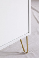 Scarpiera \'Elle\' - Bianco/Ottone