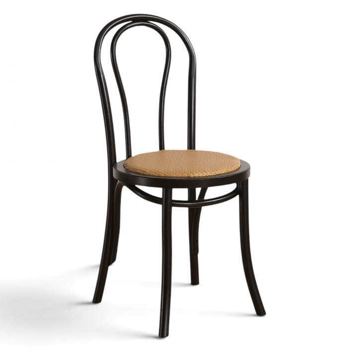 Sedia \'Bistro\' - Rattan/Nero nel gruppo Mobili / Mobili per sedersi / Sedie presso Reforma (FC19-Black)