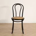 Sedia \'Bistro\' - Rattan/Nero