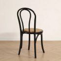 Sedia \'Bistro\' - Rattan/Nero