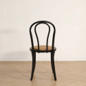 Sedia \'Bistro\' - Rattan/Nero