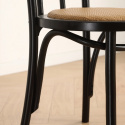 Sedia \'Bistro\' - Rattan/Nero