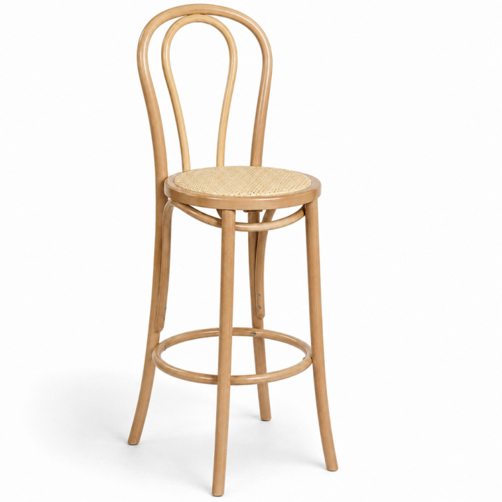 Sgabello da bar \'Bistro\' - Naturale/Rattan nel gruppo Mobili / Mobili per sedersi / Sgabelli da bar presso Reforma (FCB19-oak)