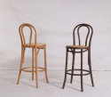 Sgabello da bar \'Bistro\' - Noce/Rattan