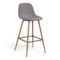 Sgabello \'Soller\' - Naturale/Grigio chiaro