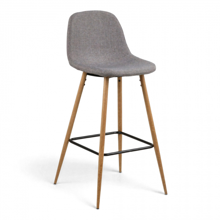 Sgabello \'Soller\' - Naturale/Grigio chiaro nel gruppo Mobili / Mobili per sedersi / Sgabelli da bar presso Reforma (H000016832)