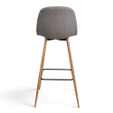 Sgabello \'Soller\' - Naturale/Grigio chiaro