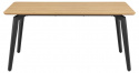 Tavolo da pranzo \'Cadiz\' 160x90cm - Naturale/Nero