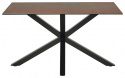 Tavolo da pranzo \'Heaven\' 135x80cm - Marrone/Nero