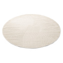 Tappeto rotondo \'Devon\' - Crema