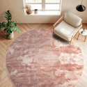 Tappeto rotondo \'Aranga Super Soft Fur\' - Rosa